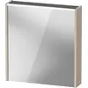 Image de Armoire de toilette Duravit D-Code, prise type F (EU, DE), 1 porte avec butée à droite, champ lumineux LED en haut, 651x700mm, 5 W, DC7105R91910000