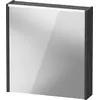 Image de Armoire de toilette Duravit D-Code, prise type F (EU, DE), 1 porte avec butée à droite, champ lumineux LED en haut, 651x700mm, 5 W, DC7105R49490000