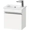 Image de Duravit Sivida bâti-support pour lavabo, charnières à gauche, poignée profilée chromée, 400x287x443mm, pour ME by Starck, SV4642L10180000