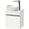 Image de Duravit Sivida Meuble sous-lavabo sur console, charnières à gauche, poignée profilée chromée, 400x325x440mm, SV4656L10180000