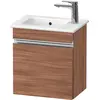 Image de Duravit Sivida bâti-support pour lavabo, charnières à droite, poignée profilée chromée, 400x287x443mm, pour ME by Starck, SV4642R10790000