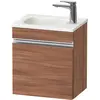 Image de Duravit Sivida bâti-support pour lavabo, charnières à droite, poignée profilée chromée, 400x295x440mm, pour Sivida, SV4649R10790000