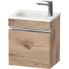 Image de Duravit Sivida bâti-support pour lavabo, charnières à gauche, poignée profilée chromée, 400x295x440mm, pour Sivida, SV4649L10550000