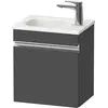 Image de Duravit Sivida bâti-support pour lavabo, charnières à gauche, poignée profilée chromée, 400x295x440mm, pour Sivida, SV4649L10490000