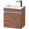 Image de Duravit Sivida bâti-support pour lavabo, charnières à gauche, poignée profilée chromée, 400x295x440mm, pour Sivida, SV4649L10790000