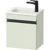 Image de Duravit Sivida Meuble sous-lavabo, charnières à droite, poignée encastrée noir diamant mat, 400x295x440mm, pour Sivida, SV4649RBDHH0000