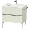 Image de Duravit Sivida bâti-support pour lavabo, 2 tiroirs, poignée profilée chromée, 810x477x592mm, pour Sivida, SV4651010HH0000