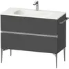 Image de Duravit Sivida bâti-support pour lavabo, 2 tiroirs, poignée profilée chromée, 1010x477x592mm, pour Sivida, SV4652010490000