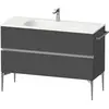 Image de Duravit Sivida Meuble sous-lavabo, 2 tiroirs, poignée profilée chromée, 1210x477x592mm, pour Sivida, SV4653010490000