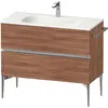 Image de Duravit Sivida bâti-support pour lavabo, 2 tiroirs, poignée profilée chromée, 1010x477x592mm, pour Sivida, SV4652010790000