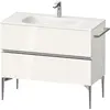 Image de Duravit Sivida bâti-support pour lavabo, 2 tiroirs, poignée profilée chromée, 1010x477x592mm, pour Sivida, SV4652010220000