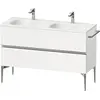 Image de Duravit Sivida Meuble sous-lavabo, 2 tiroirs, poignée profilée chromée, 1280x477x592mm, pour Sivida, SV4654010180000