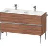 Image de Duravit Sivida Meuble sous-lavabo, 2 tiroirs, poignée profilée chromée, 1280x477x592mm, pour Sivida, SV4654010790000
