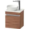 Image de Duravit Sivida Meuble sous-lavabo sur console, charnières à droite, poignée profilée chromée, 400x325x440mm, SV4656R10790000