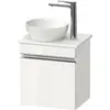 Image de Duravit Sivida Meuble sous-lavabo sur console, charnières à droite, poignée profilée chromée, 400x325x440mm, SV4656R10220000