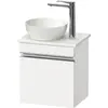 Image de Duravit Sivida Meuble sous-lavabo sur console, charnières à droite, poignée profilée chromée, 400x325x440mm, SV4656R10180000