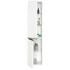 Image de Duravit Sivida Armoire haute, poignée noire diamantée mat, charnières à gauche, 2 portes, 400x374x1440mm, SV1370LBD180000