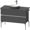 Image de Duravit Sivida Meuble sous-lavabo sur console, 2 tiroirs, poignée profilée chromée, 1045x475x548mm, SV4659010490000