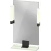 Image de Duravit Sivida miroir, noir diamant mat, 450x36x650mm, éclairage à poser, interrupteur à détecteur, raccordement au réseau, SV74200BDHH0000