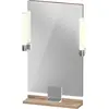 Image de Duravit Sivida miroir, chrome, 450x36x650mm, éclairage à poser, interrupteur à détecteur, raccordement au réseau, SV7420010550000