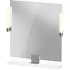 Image de Duravit Sivida miroir, chrome, 650x36x650mm, éclairage à poser, interrupteur à détecteur, raccordement au réseau, SV7421010220000