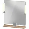 Image de Duravit Sivida miroir, chrome, 650x36x650mm, éclairage à poser, interrupteur à détecteur, raccordement au réseau, SV7421010550000