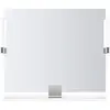 Image de Duravit Sivida miroir, chrome, 850x36x650mm, éclairage à poser, interrupteur à détecteur, raccordement au réseau, SV7422010180000