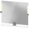 Image de Duravit Sivida miroir, chrome, 850x36x650mm, éclairage à poser, interrupteur à détecteur, raccordement au réseau, SV7422010220000