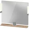 Image de Duravit Sivida miroir, chrome, 850x36x650mm, éclairage à poser, interrupteur à détecteur, raccordement au réseau, SV7422010550000