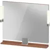 Image de Duravit Sivida miroir, chrome, 850x36x650mm, éclairage à poser, interrupteur à détecteur, raccordement au réseau, SV7422010790000