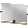 Image de Duravit Sivida miroir, noir diamant mat, 1050x36x650mm, éclairage à poser, interrupteur à détecteur, raccordement au réseau, SV74230BD550000