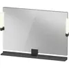 Image de Duravit Sivida miroir, noir diamant mat, 1050x36x650mm, éclairage à poser, interrupteur à détecteur, raccordement au réseau, SV74230BD490000