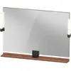 Image de Duravit Sivida miroir, noir diamant mat, 1050x36x650mm, éclairage à poser, interrupteur à détecteur, raccordement au réseau, SV74230BD790000