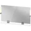Image de Duravit Sivida miroir, chrome, 1250x36x650mm, éclairage à poser, interrupteur à détecteur, raccordement au réseau, SV7424010220000