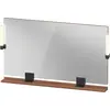 Image de Duravit Sivida miroir, noir diamant mat, 1250x36x650mm, éclairage à poser, interrupteur à détecteur, raccordement au réseau, SV74240BD790000