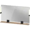 Image de Duravit Sivida miroir, noir diamant mat, 1250x36x650mm, éclairage à poser, interrupteur à détecteur, raccordement au réseau, SV74240BD550000