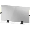 Image de Duravit Sivida miroir, noir diamant mat, 1250x36x650mm, éclairage à poser, interrupteur à détecteur, raccordement au réseau, SV74240BD180000