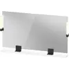 Image de Duravit Sivida miroir, noir diamant mat, 1250x36x650mm, éclairage à poser, interrupteur à détecteur, raccordement au réseau, SV74240BD220000