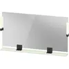 Image de Duravit Sivida miroir, noir diamant mat, 1330x36x650mm, éclairage à poser, interrupteur à détecteur, raccordement au réseau, SV74250BDHH0000