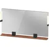 Image de Duravit Sivida miroir, noir diamant mat, 1330x36x650mm, éclairage à poser, interrupteur à détecteur, raccordement au réseau, SV74250BD790000