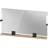 Image de Duravit Sivida miroir, noir diamant mat, 1330x36x650mm, éclairage à poser, interrupteur à détecteur, raccordement au réseau, SV74250BD550000