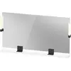 Image de Duravit Sivida miroir, noir diamant mat, 1330x36x650mm, éclairage à poser, interrupteur à détecteur, raccordement au réseau, SV74250BD220000