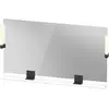 Image de Duravit Sivida miroir, noir diamant mat, 1330x36x650mm, éclairage à poser, interrupteur à détecteur, raccordement au réseau, SV74250BD180000