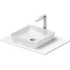 Image de Duravit Sivida Set lavabos rectangulaires incl. console 680x500x123mm, 2680173200