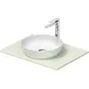 Image de Set de lavabos Duravit Sivida rond avec console 680x500x123mm, 268012FH00