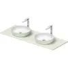 Image de Duravit Sivida double lavabo Set rond incl. console 1350x500x123mm, 268016FH00