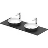 Image de Duravit Sivida double lavabo Set rond incl. console 1350x500x123mm, 268016FI00