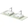 Image de Duravit Sivida double lavabo Set carré incl. console 1350x500x123mm, 268021FH00