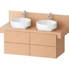 Image de Duravit Balcoon Meuble sous-lavabo avec console, suspendu, rectangulaire, technique Tip-on, 570x1200x534mm, BA50170JHIH0000