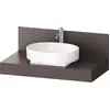 Image de Console Balcoon Duravit rectangulaire, 1 découpe au centre , 1000x550x370mm, BA90570IGIG0000